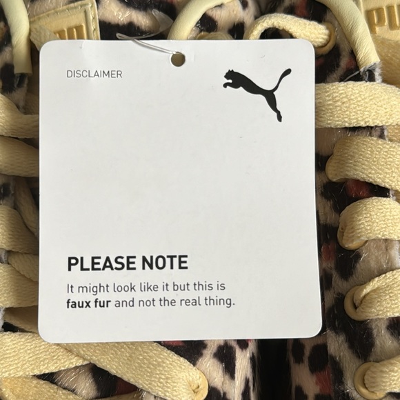 Puma Leopard Print Sneakers with Brown Sole - Picture 4 of 4